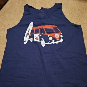 Mille Lite Mens Blue Tank Top